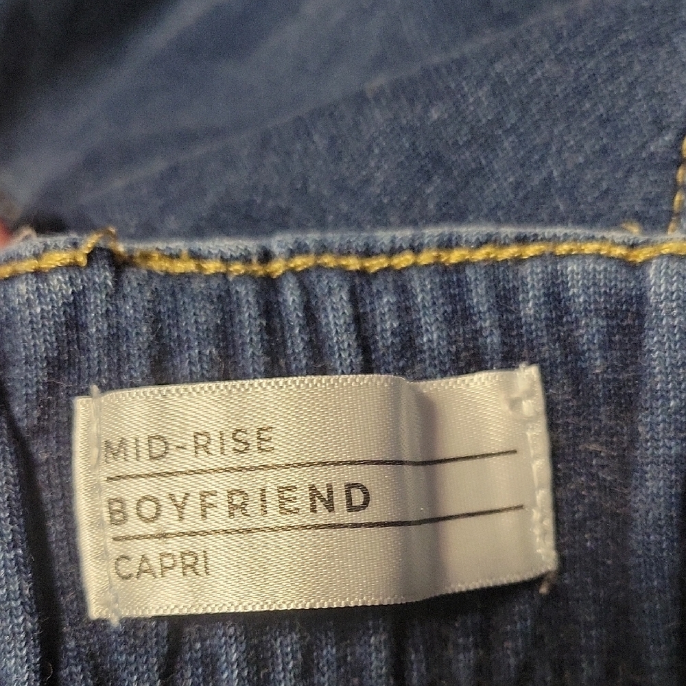 Lane Bryant Indigo Drawstring Pull-On Cropped Jea… - image 3